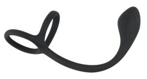 Black Velvets Cock & Ball Ring + Plug Slim