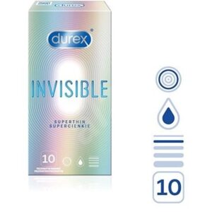 Durex Invisible Extra Thin Extra Sensitive 10ks