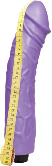 Gelový vibrátor XXL Violet (36 cm)