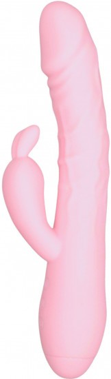 Handsfree pulzátor s výběžkem na klitoris Pulzie Bunny (22 cm)