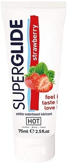 SUPERGLIDE jahodový lubrikační gel Strawberry (75 ml)