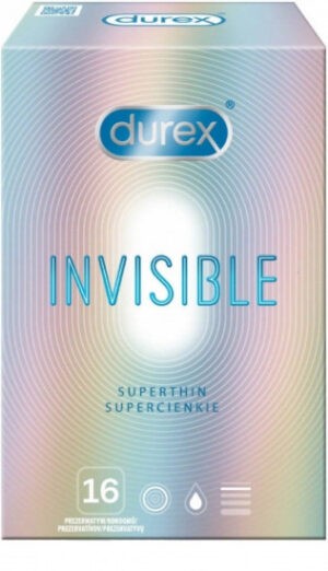 Durex Invisible – tenké kondomy (16 ks)